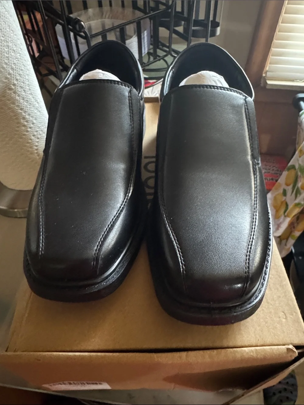 Boy’s Black Slip-On Dress Loafers - Classic Formal Shoes